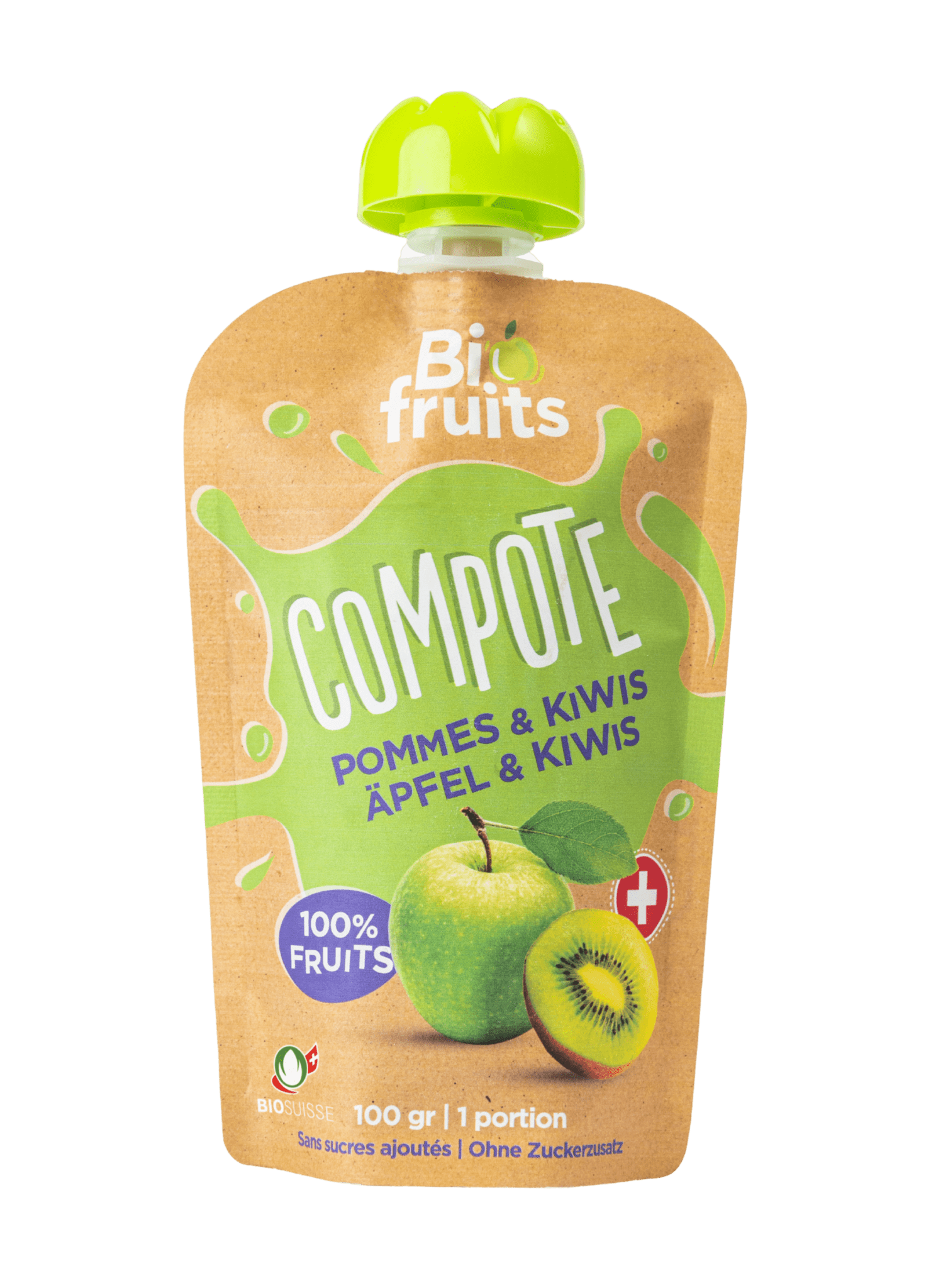 Compote pommes & kiwis Opaline Factory