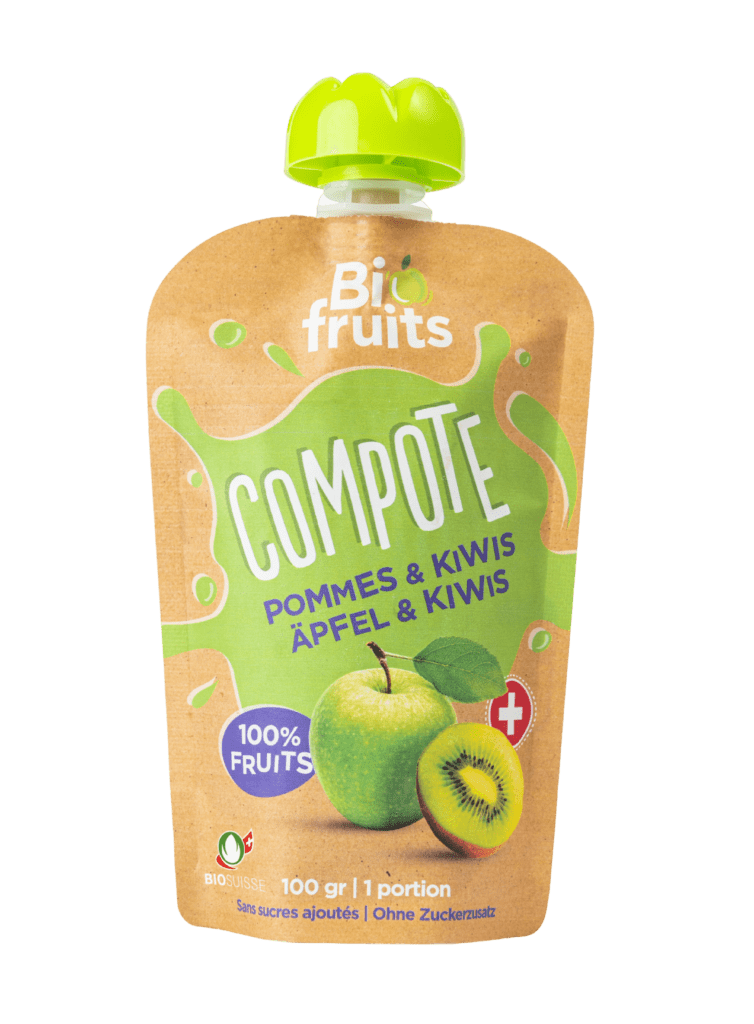 Compote pommes & kiwis Opaline Factory